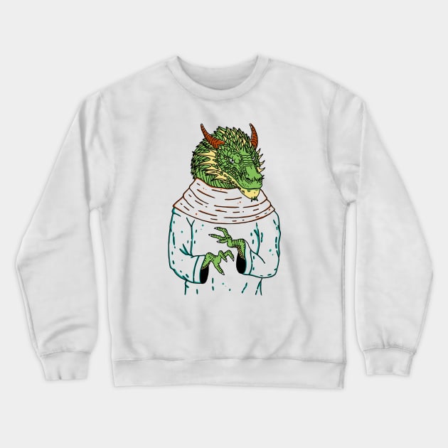 The Wise Dragon Crewneck Sweatshirt by Almasha